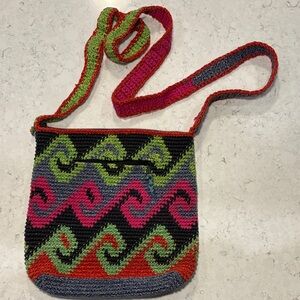 Bamboo Traders Vibrant Zigzag Crossbody Bag